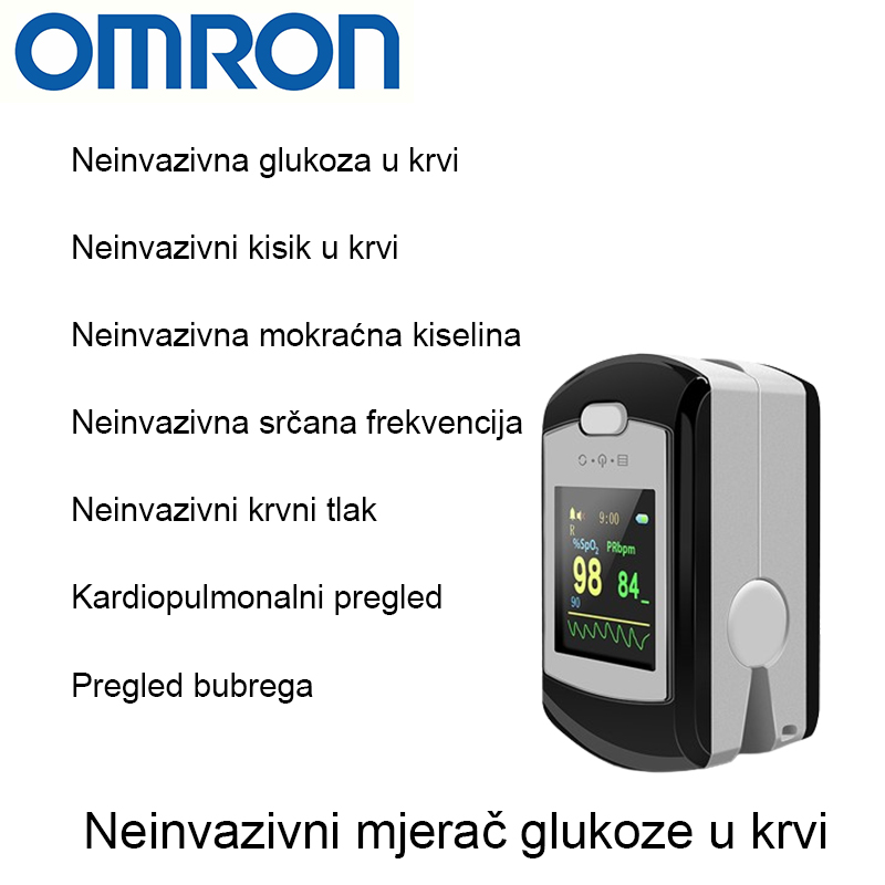 T03（Neinvazivna glukoza u krvi+neinvazivni kisik u krvi+neinvazivna mokraćna kiselina+neinvazivna otkucaja srca+neinvazivni krvni tlak+kardiopulmonalni pregled+pregled bubrega）